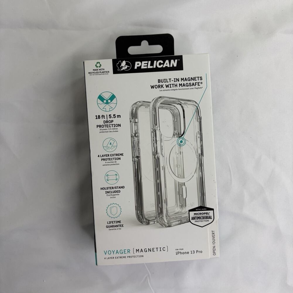 Pelican Voyager Hardshell Case for iPhone 13 Pro - PP046696 (Clear), Protective